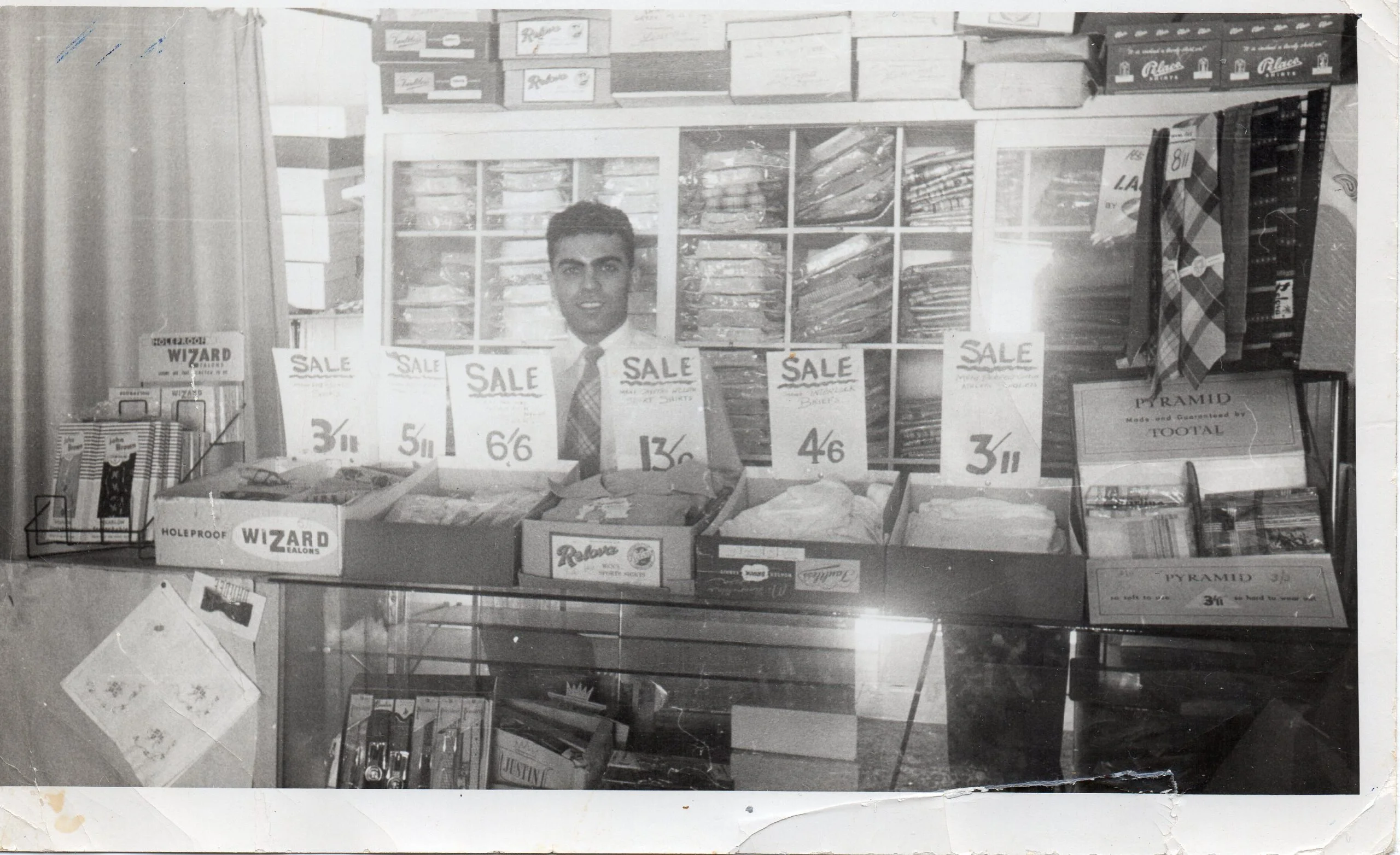 Wallace frangi in shop